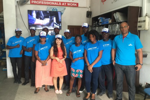 The employees of KING TONY