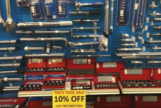 The display of KING TONY tools - 13