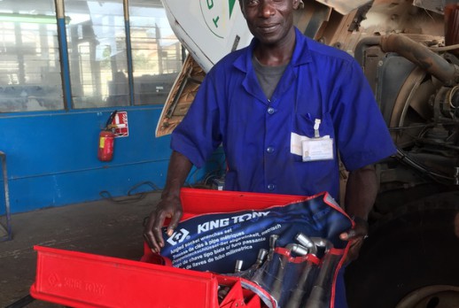 KING TONY tools are in car repair workshop