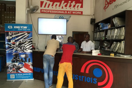 The counter of KING TONY store