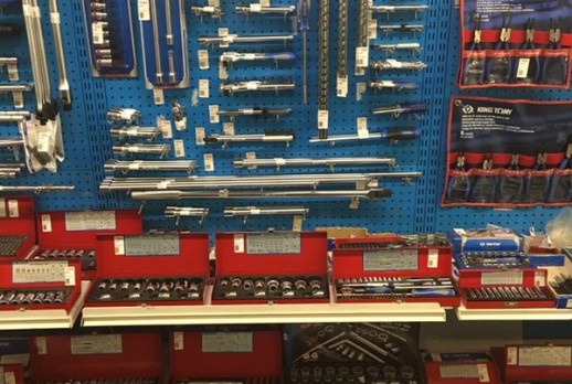 The display of KING TONY tools - 12