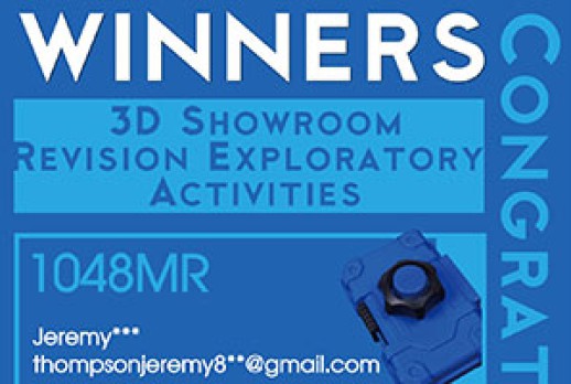 The winners of 3D Showroom Revision Exploratory Activities