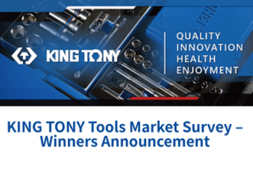 KING TONY Tools Market Survey – Winners  Announcement 