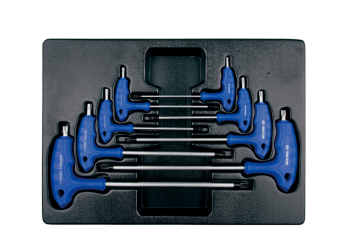 8 PC. L-Handle Torx Hex Key Set for Tool Chest & Trolley KING TONY 9-22308TR
