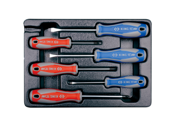 6 PC. Screwdriver set Metric for Tool Chest & Trolley KING TONY 9-31106MR