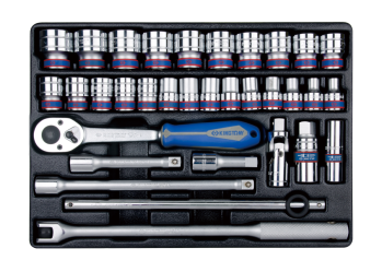 33 PC. 1/2" DR.Socket Set Metric 6PT for Tool Chest & Trolley KING TONY 9-4333MR03
