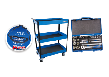 24 PC. Tool Trolley with Tool Set KING TONY P9G41-23MRV01