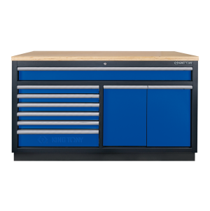 9 Drawers Bottom Cabinet (black & blue) KING TONY 87D11-23A-KB