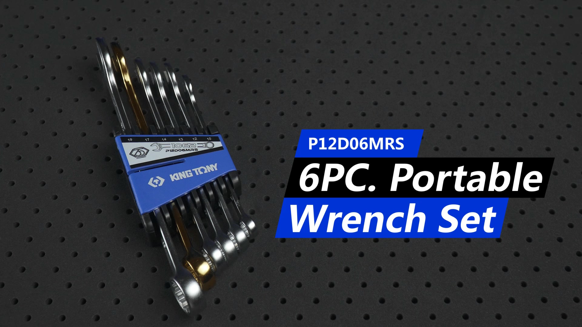 6 PC. Portable Wrench Set-KING TONY-P12D06MRS