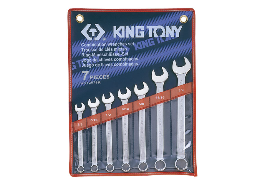 7件式 複合扳手組(梅開扳手)  KING TONY  1207SR, 永安實業工具購物網