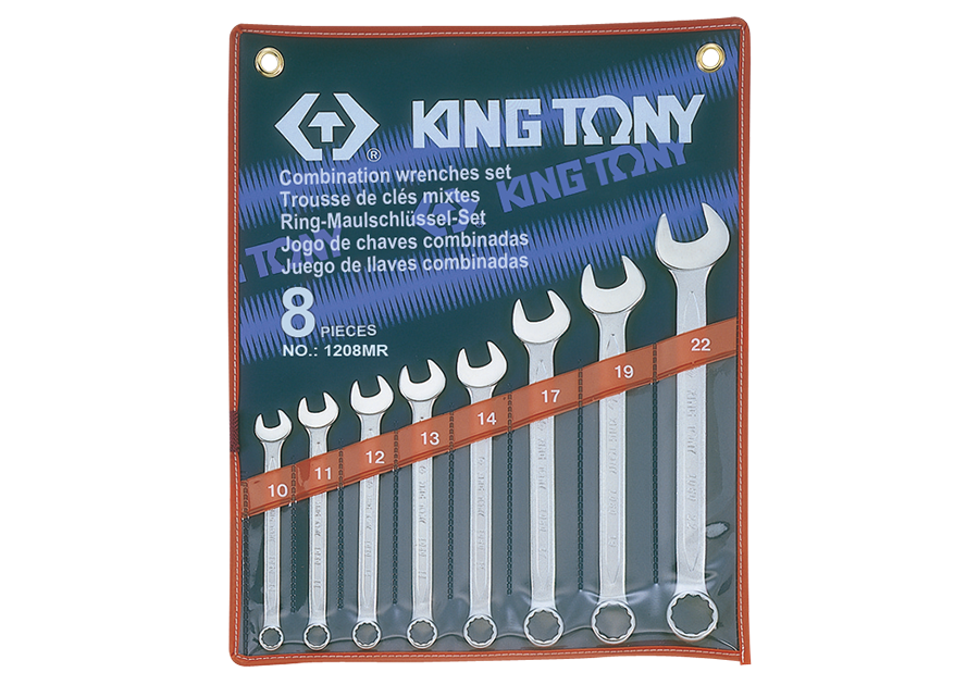 8件式 複合扳手組(梅開扳手)  KING TONY  1208MR, 永安實業工具購物網