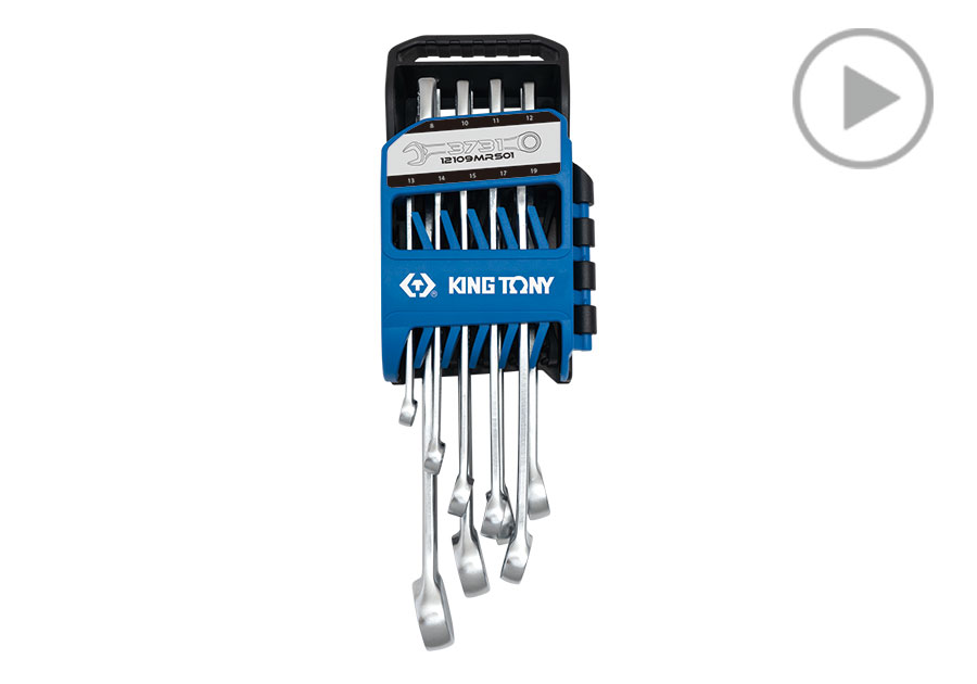 Juego de Llaves de Velocidad Portátiles. 9 Piezas  KING TONY  12109MRS01