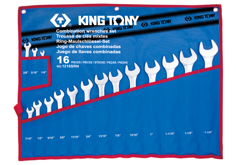 16件式 複合扳手組(梅開扳手)  KING TONY  1216SRN, 永安實業工具購物網