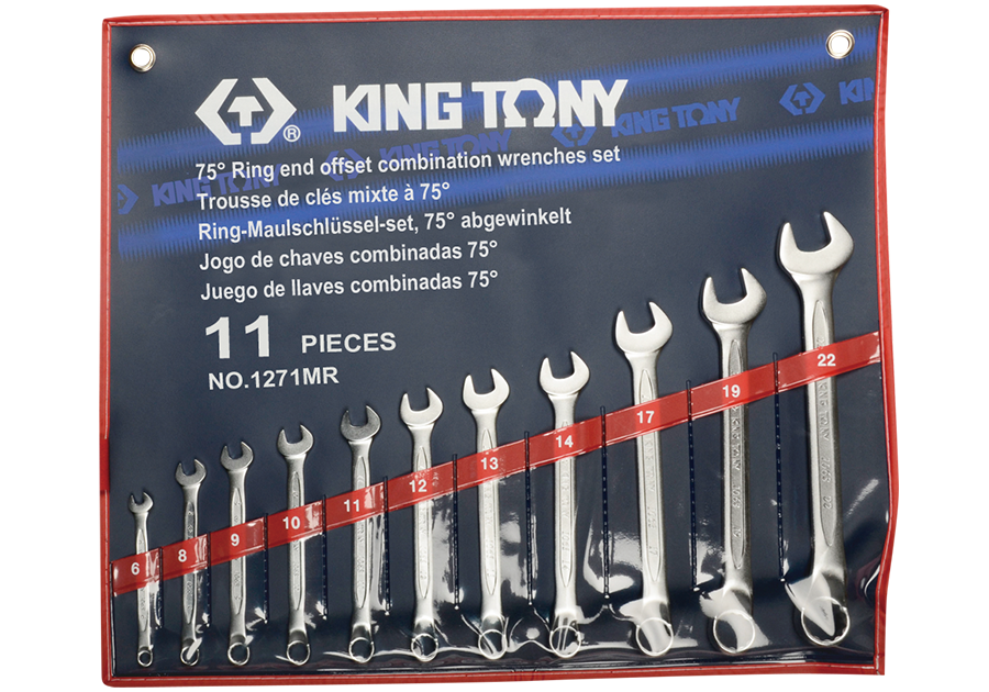 11件式 複合扳手組(梅開扳手)  KING TONY  1271MR, 永安實業工具購物網