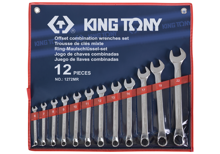 12件式 複合扳手組(梅開扳手)  KING TONY  1272MR, 永安實業工具購物網