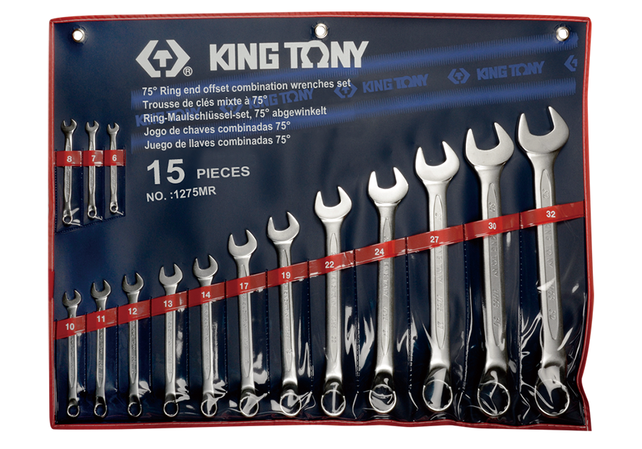 15件式 複合扳手組(梅開扳手)  KING TONY  1275MR, 永安實業工具購物網