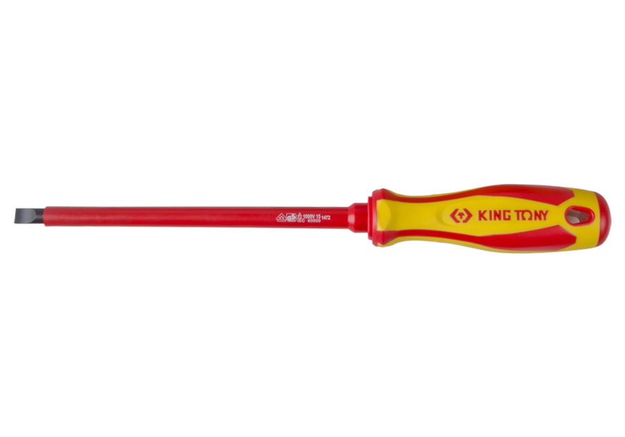 VDE Insulated Slotted Screwdriver-KING TONY-1472