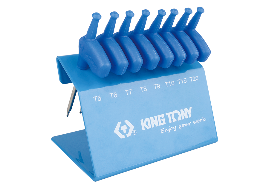 8件式 L型旗桿六角星型起子組  KING TONY  24308PR, 永安實業工具購物網