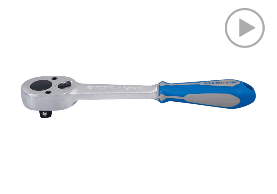 3/8" DR. 32 Teeth Universal Joint Reversible Ratchet  KING TONY  3774G