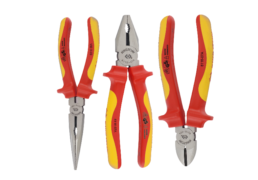 3 PC. VDE Insulated Pliers Set-KING TONY-40603GP