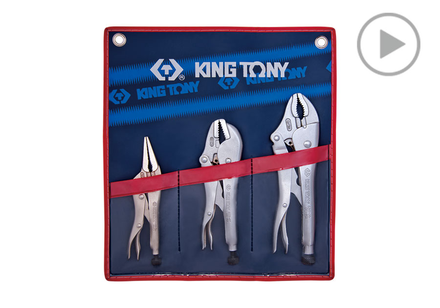 3 PC. Locking Pliers Set  KING TONY  42503PR