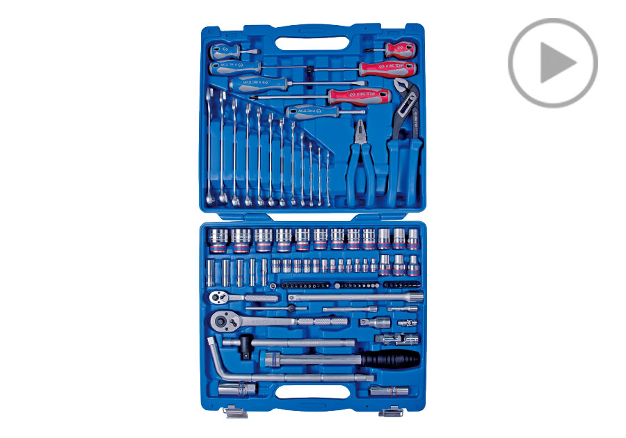 97件式 1/4"+1/2" DR. 綜合工具組  KING TONY  7598MR