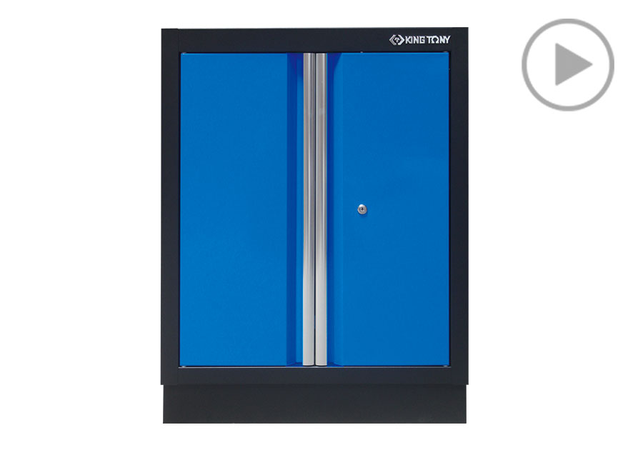 Opened Door Cabinet (black & blue)  KING TONY  87D11-03A-KB