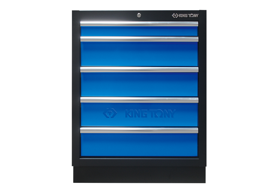 5 Drawers Cabinet (black & blue) | KING TONY | 87D11-05A-KB