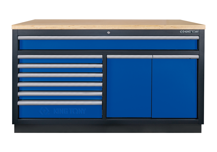 9 Drawers Bottom Cabinet (black & blue)  KING TONY  87D11-23A-KB