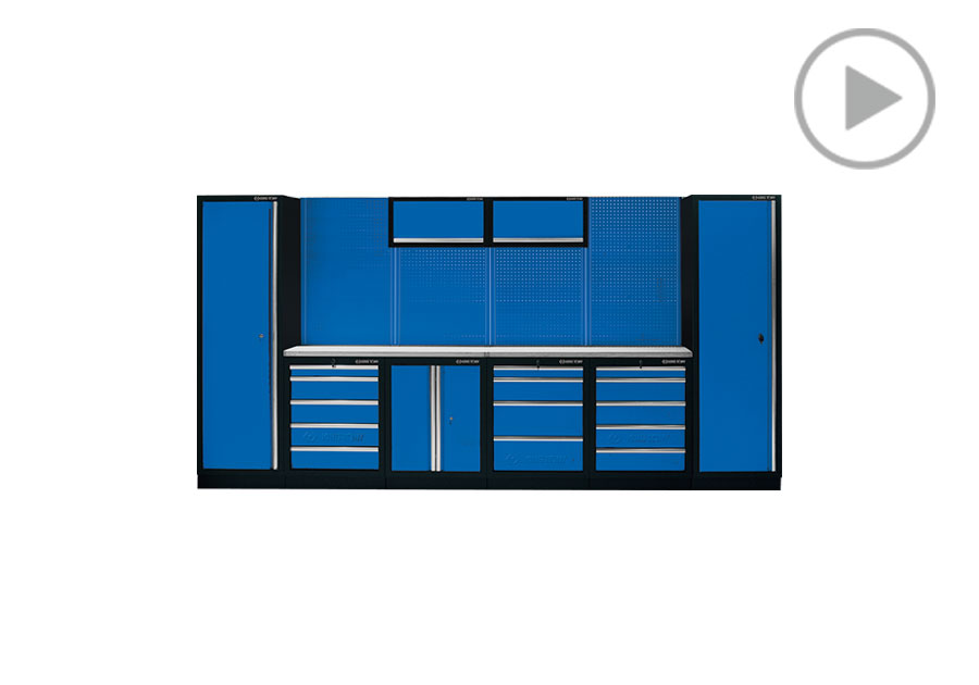 Mueble organizador (negra y azul)  KING TONY  87D11A-KB