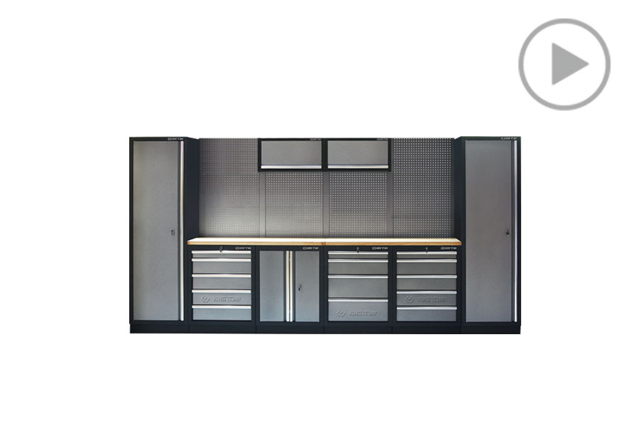 Mueble organizador (negra y gris)  KING TONY  87D11A-KG