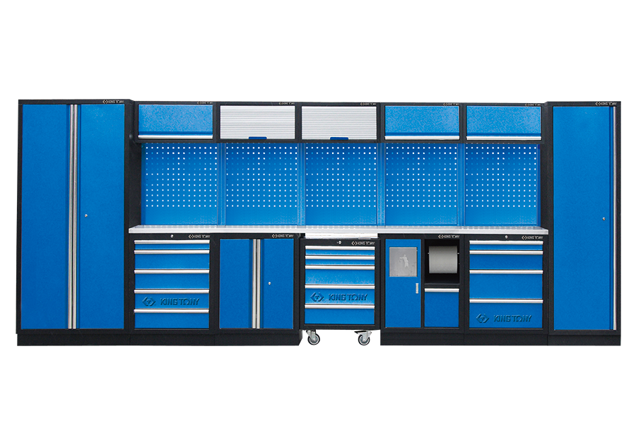 工具系統櫃(黑藍)-KING TONY-87D11X01SA-KB