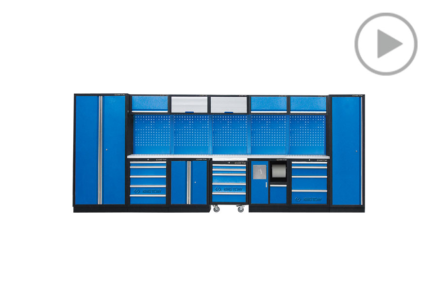 Mueble organizador (negra y azul)  KING TONY  87D11X01SA-KB