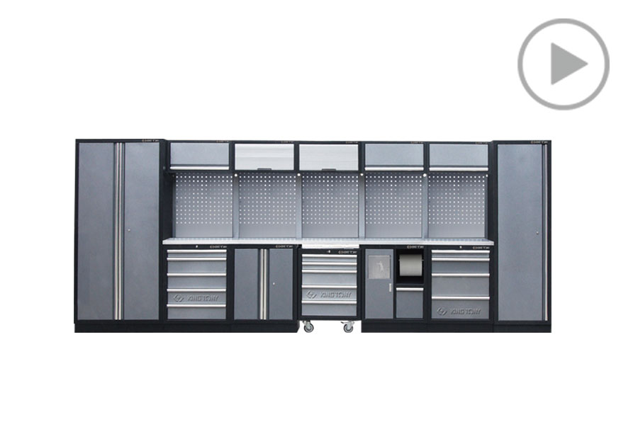 Mueble organizador (negra y gris)  KING TONY  87D11X01SA-KG