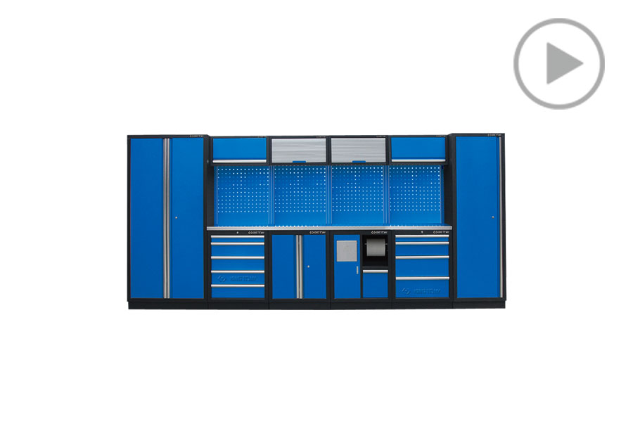 Mueble organizador (negra y azul)  KING TONY  87D11X02SA-KB