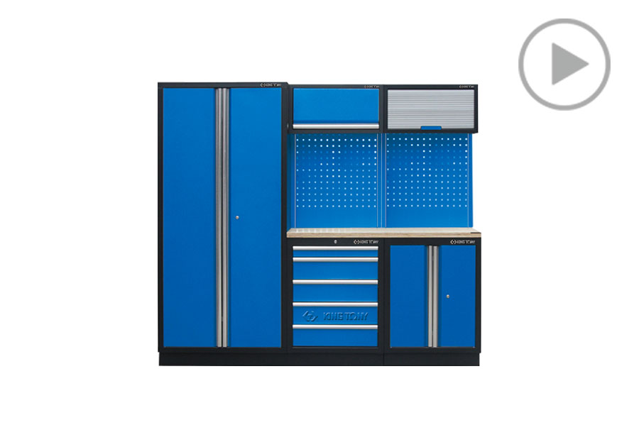 Mueble organizador (negra y azul)  KING TONY  87D11X05A-KB
