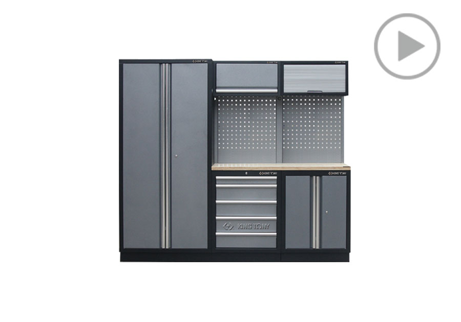 Mueble organizador (negra y gris)  KING TONY  87D11X05A-KG