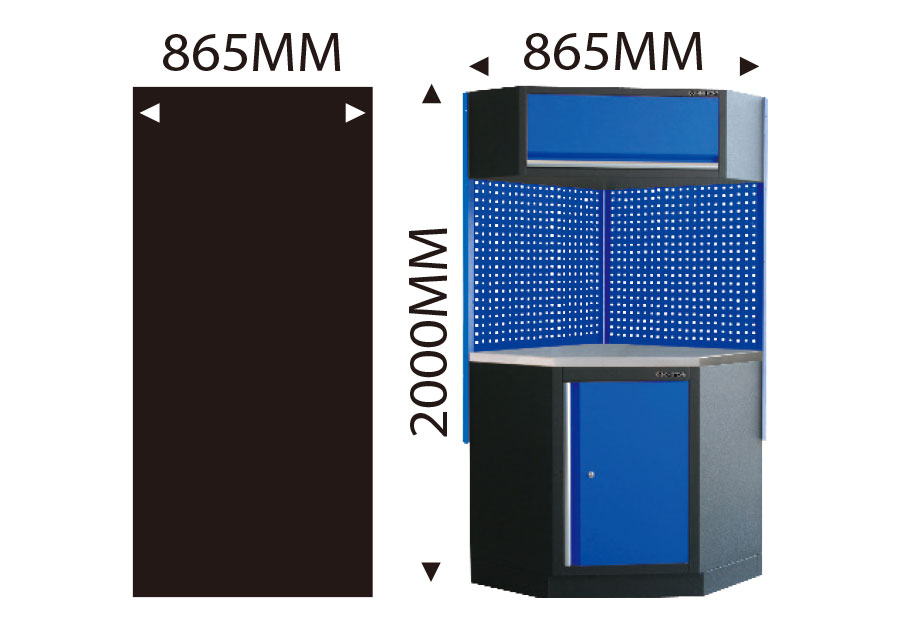 DARCIA, esquinero de cocina completa L 300 cm 9 piezas, Plan de trabajo  INCLUIDO