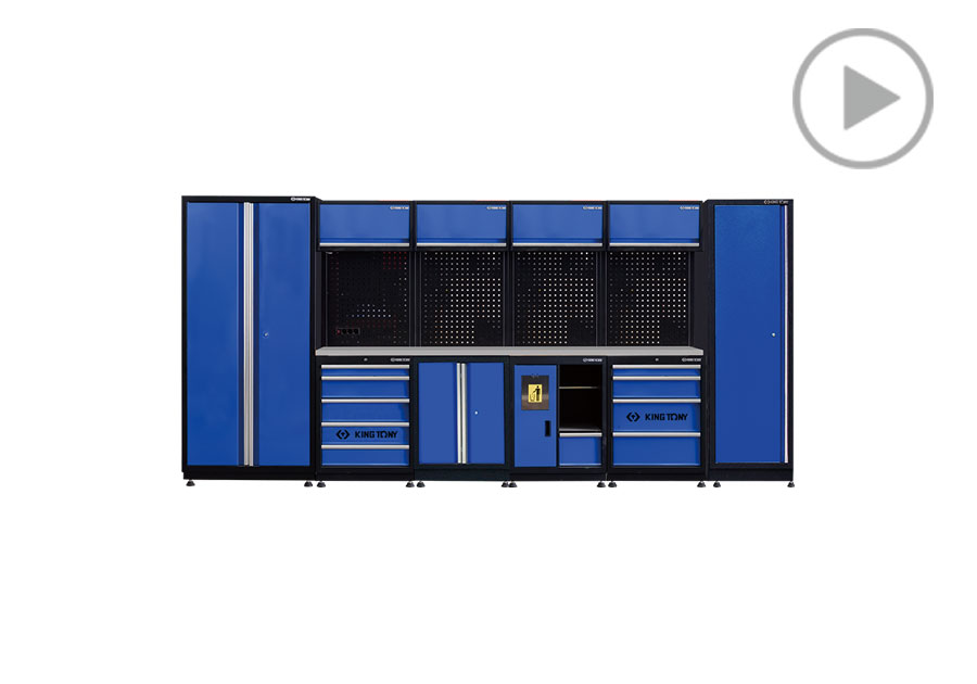 工具系統櫃(黑藍)  KING TONY  87D21X02SA-KB