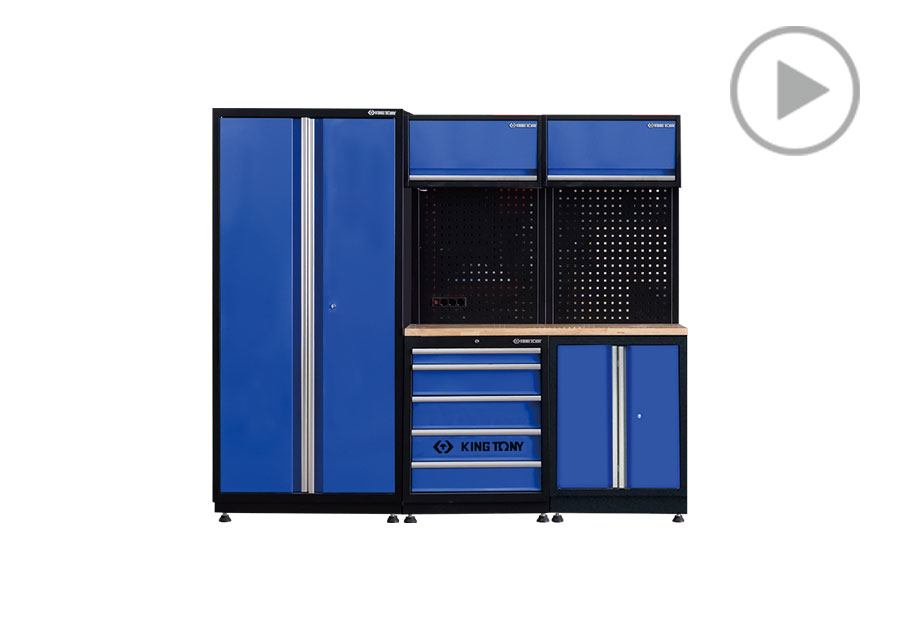 工具系統櫃(黑藍)  KING TONY  87D21X05A-KB