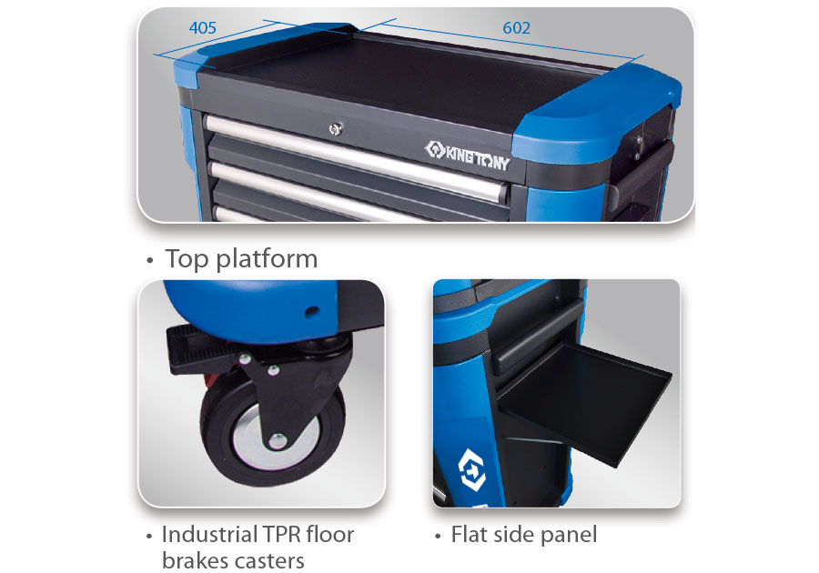 Carro de Herramientas de 7+2 Cajones-KING TONY-87G38-7B