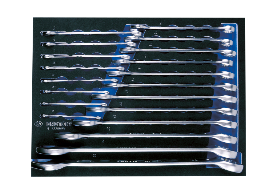 20 PC. Combination Wrench Set for Trolley (EVA FOAM)-KING TONY-9-1220MRV