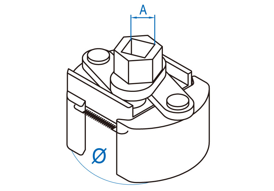 Two Jaws Oil Filter Wrench