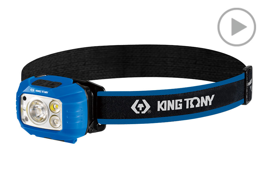 Lámpara Frontal Multifuncional de Doble Haz (400 Lúmenes)  KING TONY  9TA53