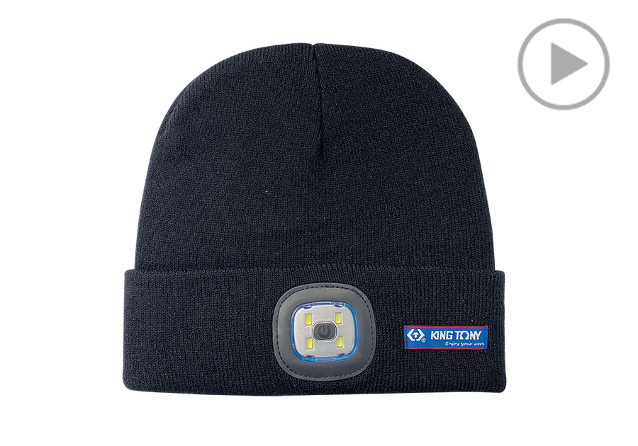 Gorro Beanie LED Recargable (170 Lúmenes)  KING TONY  9TA56