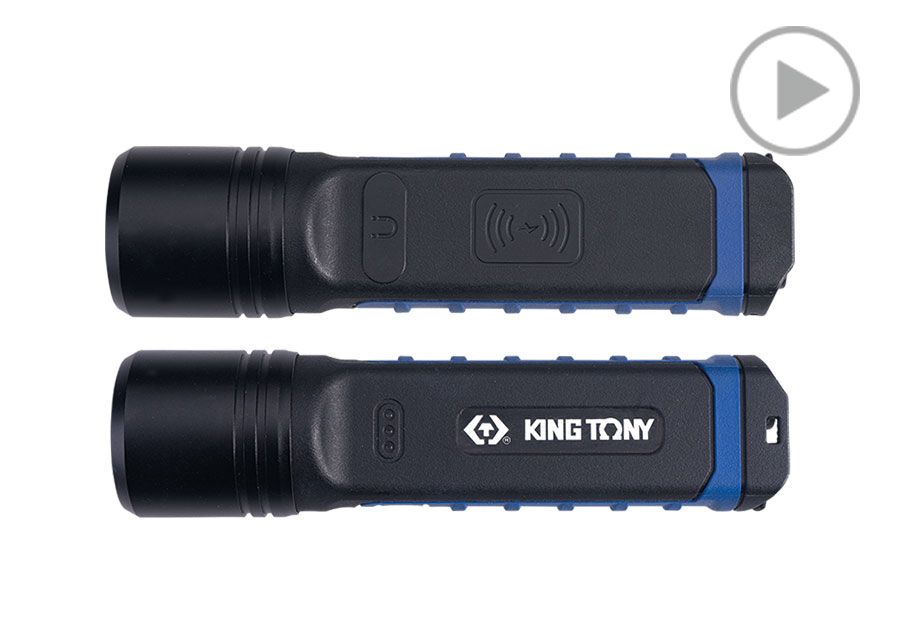 Linterna con Carga Inalámbrica (1000 Lúmenes)  KING TONY  9TA71W